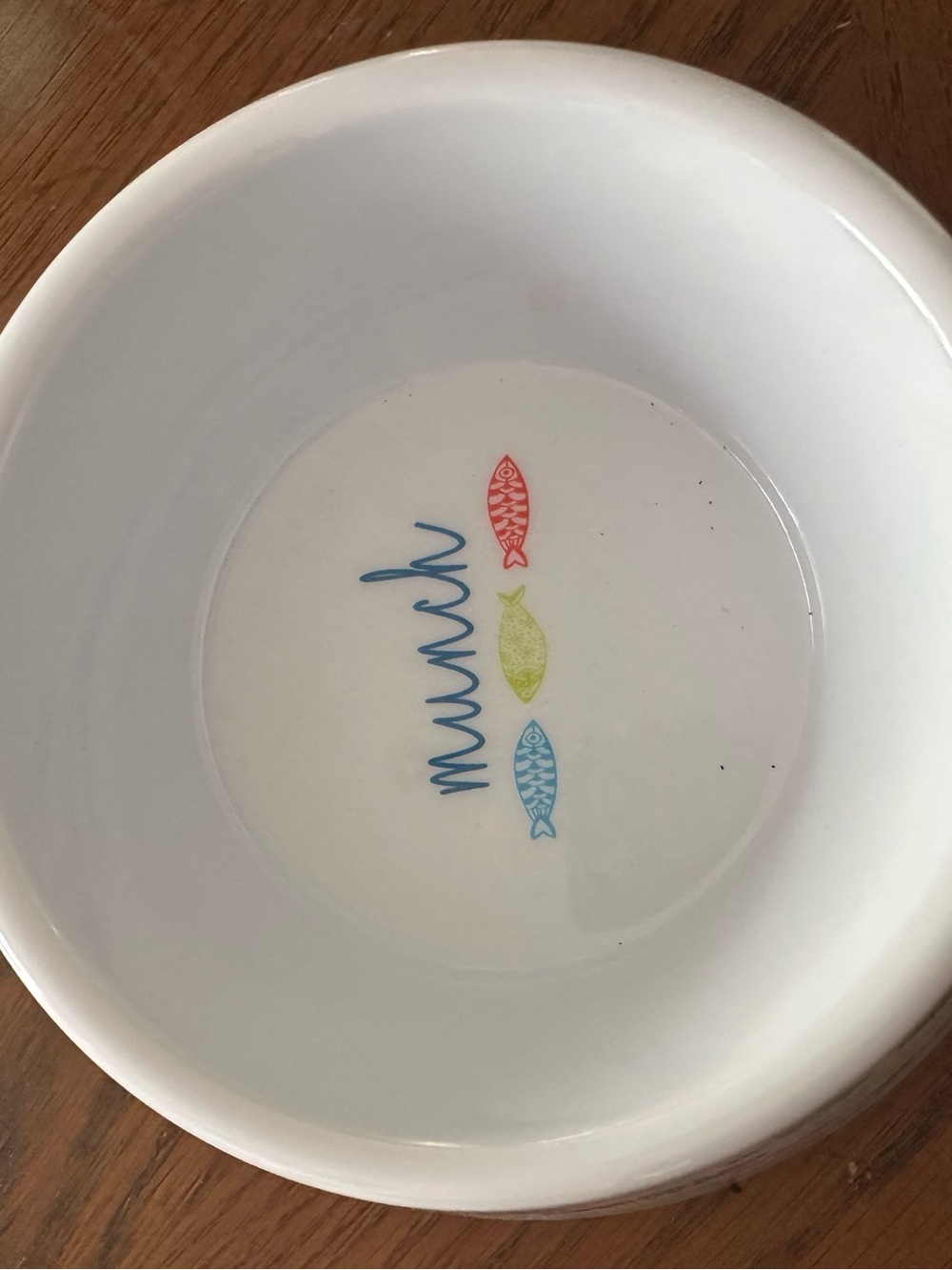 Cat & Fish Ceramic Pet Bowl Set - Pink and White - Picture 4 of 7